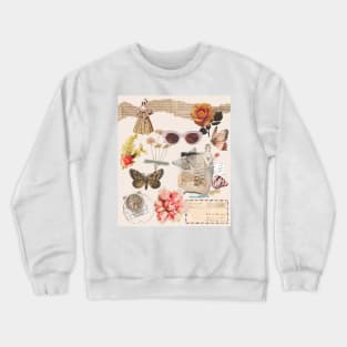 Croquette Aesthetic Butterfly Antique Academia College Crewneck Sweatshirt